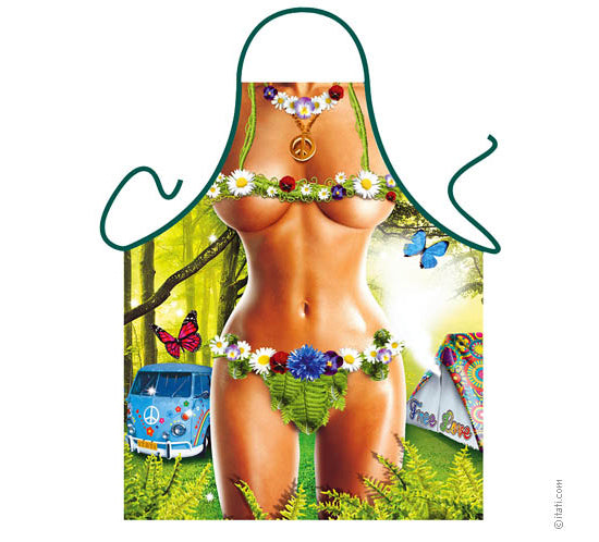 Avental Humorístico - Homem Hippie