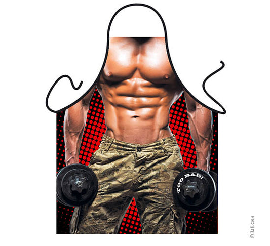 Avental Humorístico - Sexy Bodybuilder