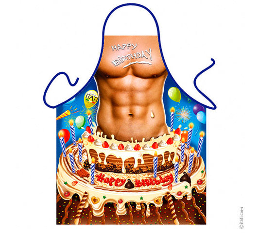 Avental Humorístico - Homem Aniversariante Sensual