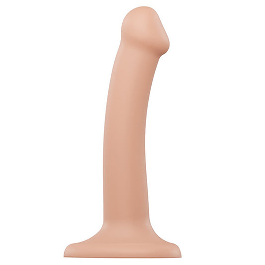Dildo Fino Com Ventosa - 14cm - Bege Claro