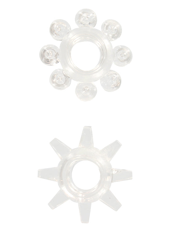 Kit Anéis De Ereção - Transparente/Cinzento