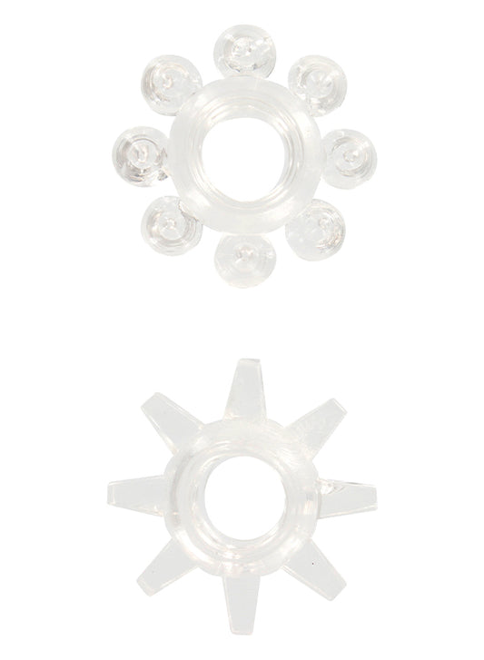 Kit Anéis De Ereção - Transparente/Cinzento