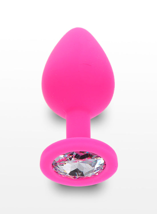 Plug Botão De Rosa 7cm - Rosa