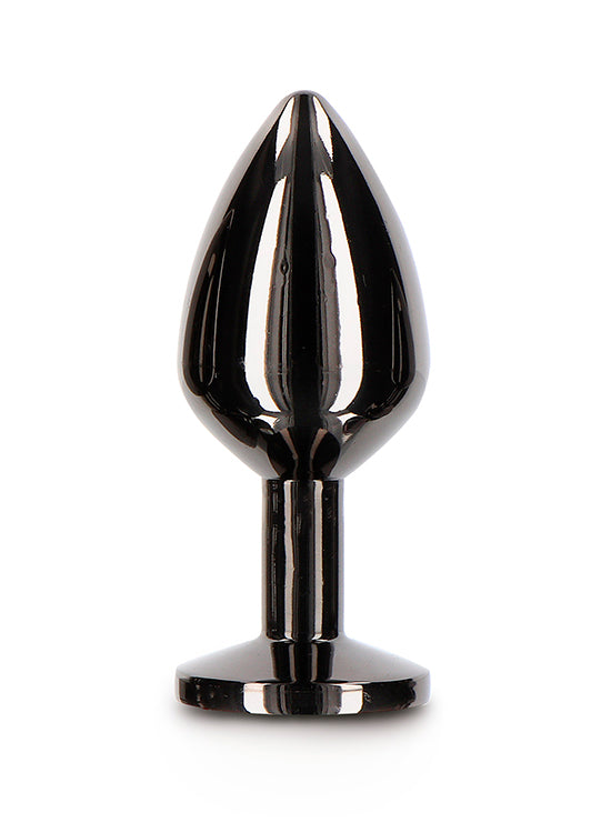 Plug Anal Botão De Rosa Metal - 7.2cm