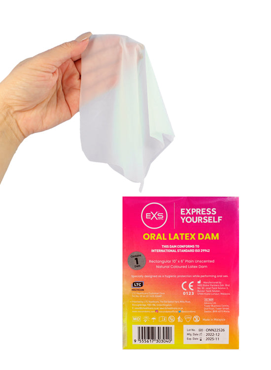 Barreira Sexo Oral Feminino Látex - Unidade