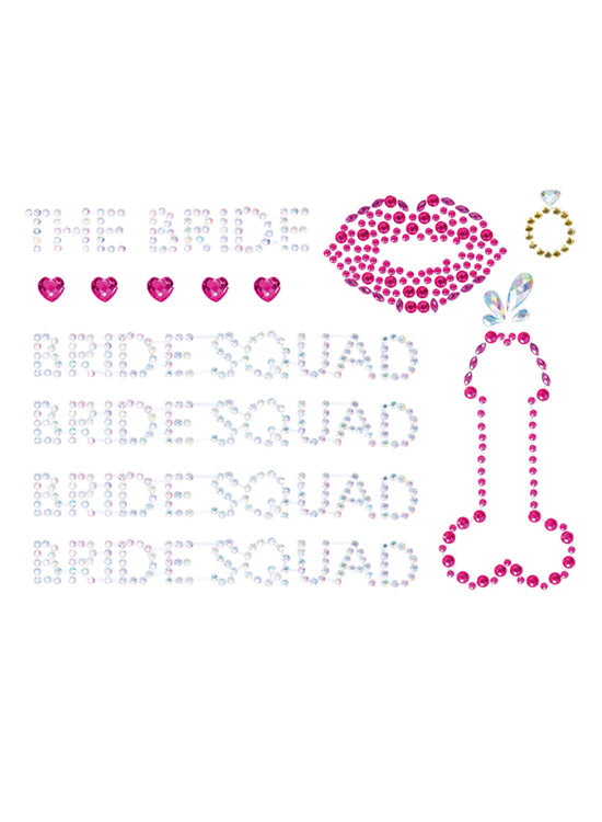 Adesivos de Joias para o Corpo Bride Squad