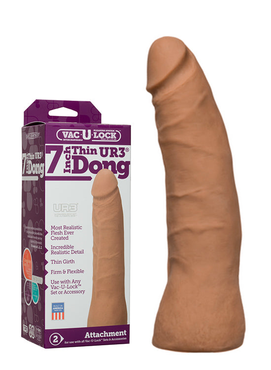 Dildo Realístico Fino Doc Jonhson® VAC-U-LOCK - 17cm