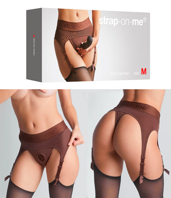 Cueca Arnes Com Ligueiros - Castanho