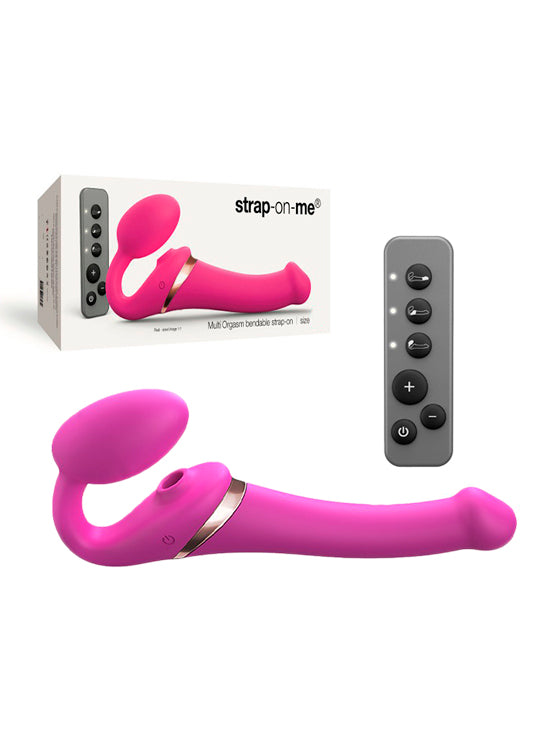 Strap-On Sem Cinta C/ Vibração - Tamanho S Fuschia