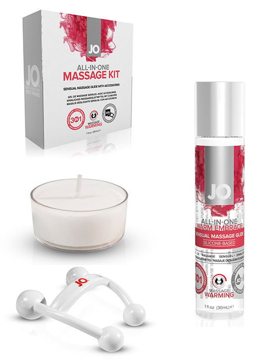 Kit De Massagem Com Efeito Calor Tudo-Em-Um - 30ml