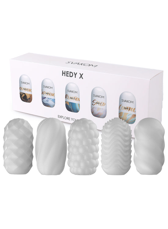 Kit De 5 Masturbadores Svakom Hedy X