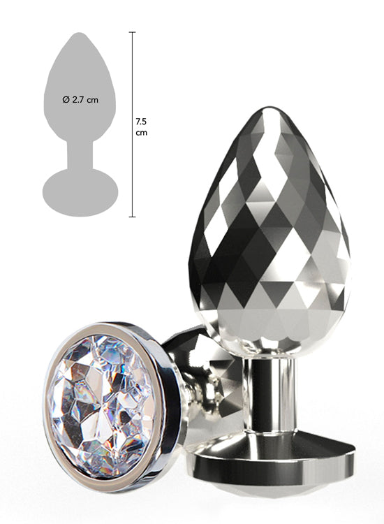 Plug Anal Botão De Rosa Iniciantes - 6.5cm