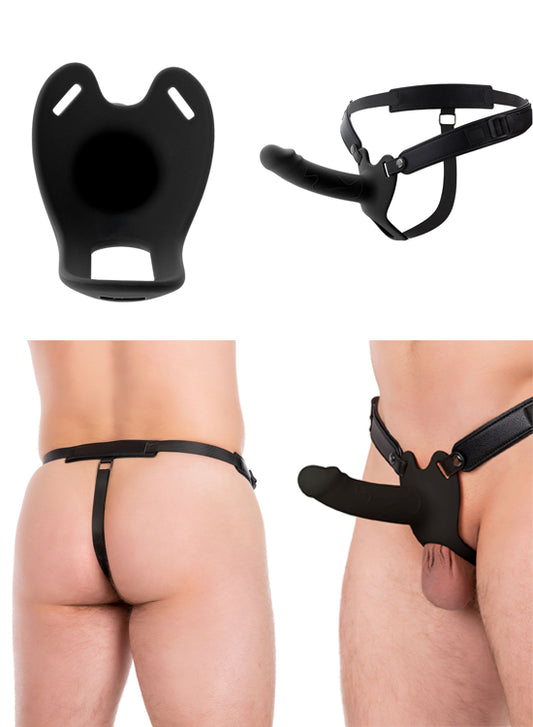 Strap-On Extensor Oco Preto - 16 cm