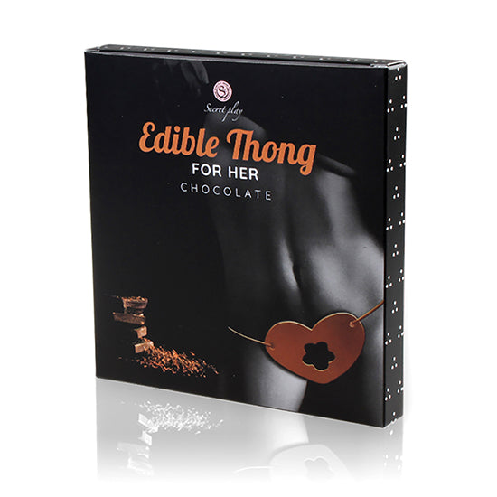 Tanga Comestível Para Mulher - Chocolate