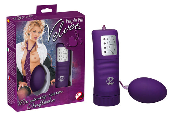 Ovo Aveludado Com Vibração - 6cm