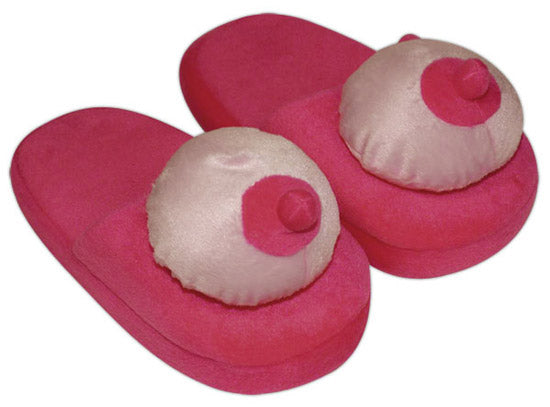 Pantufas De Peluche Com Peitos
