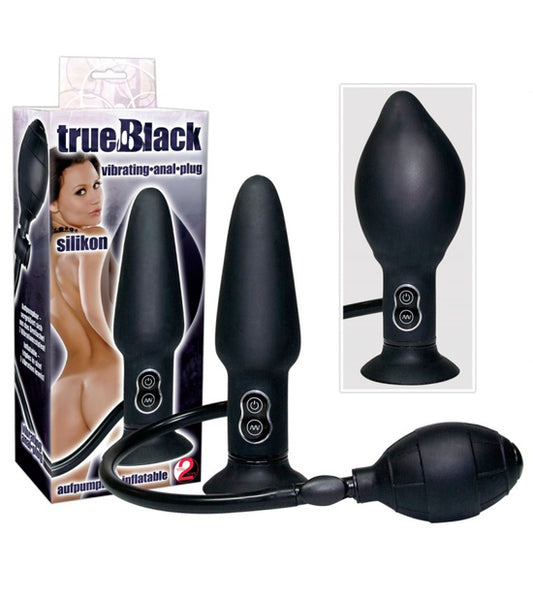 Plug Anal Insuflável Vibratório - 17cm