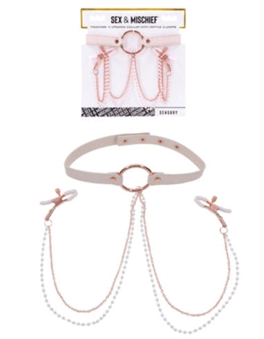 Colar Com pinças de Mamilos